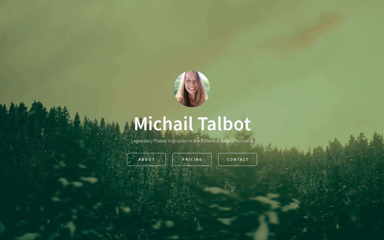 Carrd profile picture for @pilates
